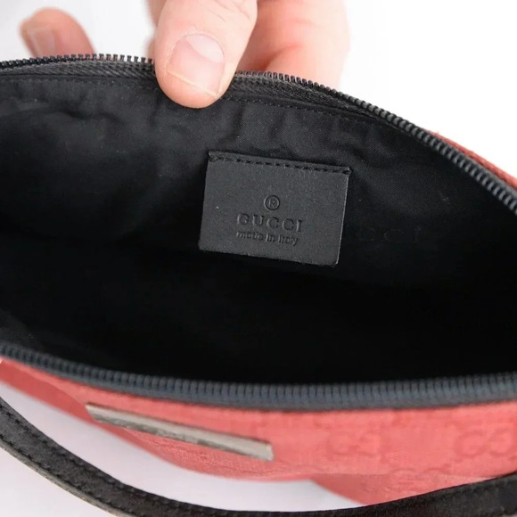 Gucci GG Canvas Red Boat  Pochette Mini Bag Purse - Picture 9 of 16